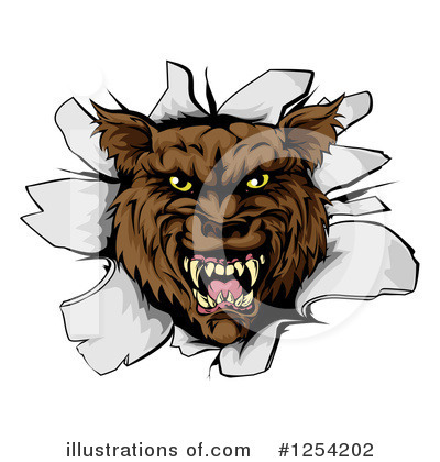 Royalty-Free (RF) Wolf Clipart Illustration by AtStockIllustration - Stock Sample #1254202