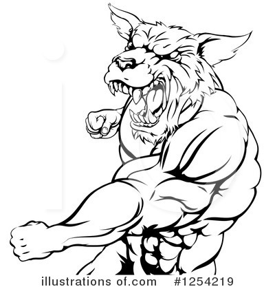 Royalty-Free (RF) Wolf Clipart Illustration by AtStockIllustration - Stock Sample #1254219
