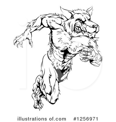 Royalty-Free (RF) Wolf Clipart Illustration by AtStockIllustration - Stock Sample #1256971