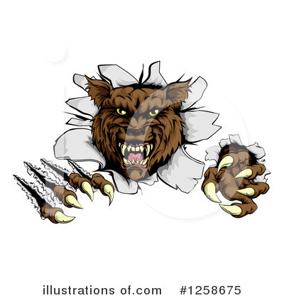 Werewolf Clipart #1258675 by AtStockIllustration