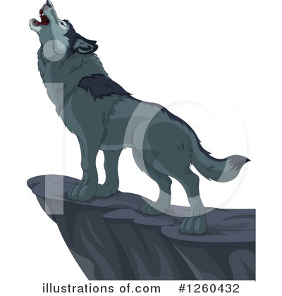 Royalty-Free (RF) Wolf Clipart Illustration by Pushkin - Stock Sample #1260432