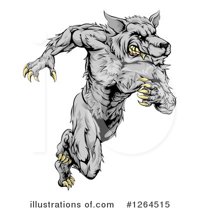 Royalty-Free (RF) Wolf Clipart Illustration by AtStockIllustration - Stock Sample #1264515