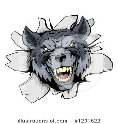Royalty-Free (RF) Wolf Clipart Illustration by AtStockIllustration - Stock Sample #1291622