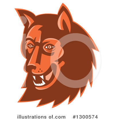 Royalty-Free (RF) Wolf Clipart Illustration by patrimonio - Stock Sample #1300574