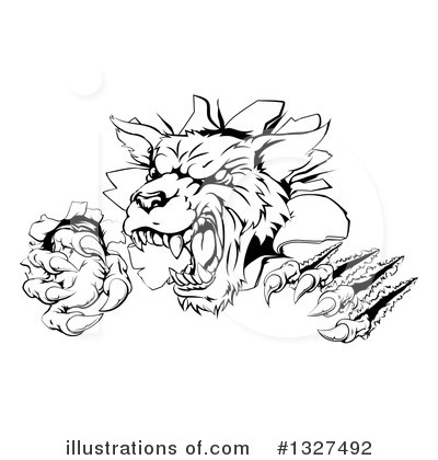 Royalty-Free (RF) Wolf Clipart Illustration by AtStockIllustration - Stock Sample #1327492