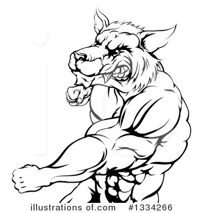 Royalty-Free (RF) Wolf Clipart Illustration by AtStockIllustration - Stock Sample #1334266