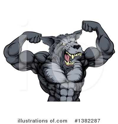 Royalty-Free (RF) Wolf Clipart Illustration by AtStockIllustration - Stock Sample #1382287