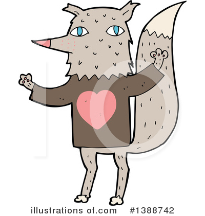 Royalty-Free (RF) Wolf Clipart Illustration by lineartestpilot - Stock Sample #1388742