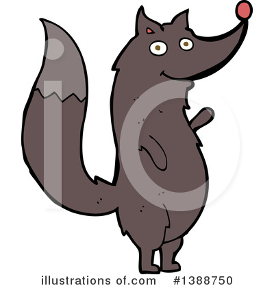 Royalty-Free (RF) Wolf Clipart Illustration by lineartestpilot - Stock Sample #1388750