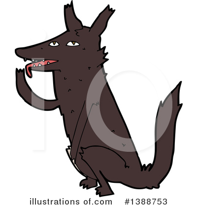 Royalty-Free (RF) Wolf Clipart Illustration by lineartestpilot - Stock Sample #1388753