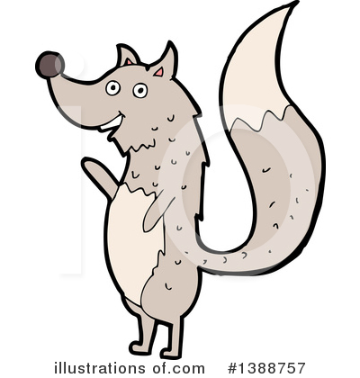 Royalty-Free (RF) Wolf Clipart Illustration by lineartestpilot - Stock Sample #1388757