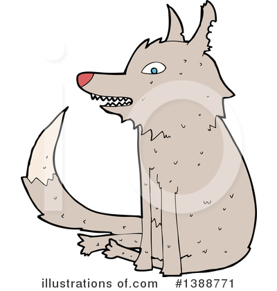 Royalty-Free (RF) Wolf Clipart Illustration by lineartestpilot - Stock Sample #1388771