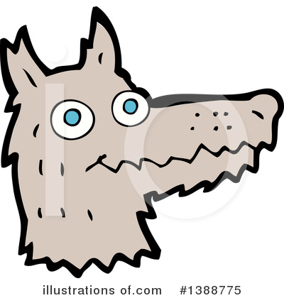 Royalty-Free (RF) Wolf Clipart Illustration by lineartestpilot - Stock Sample #1388775