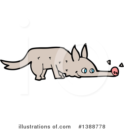 Royalty-Free (RF) Wolf Clipart Illustration by lineartestpilot - Stock Sample #1388778