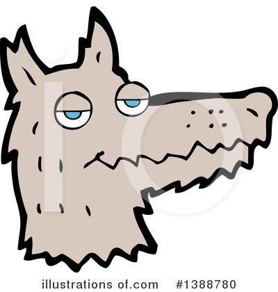 Royalty-Free (RF) Wolf Clipart Illustration by lineartestpilot - Stock Sample #1388780