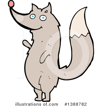 Royalty-Free (RF) Wolf Clipart Illustration by lineartestpilot - Stock Sample #1388782