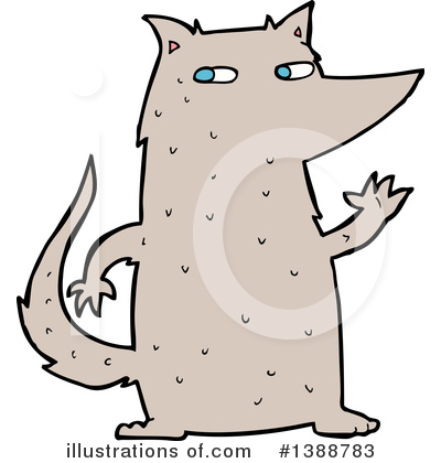 Royalty-Free (RF) Wolf Clipart Illustration by lineartestpilot - Stock Sample #1388783
