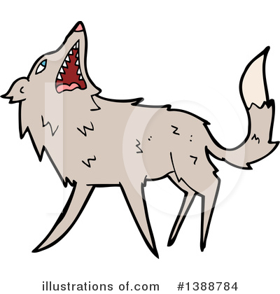 Royalty-Free (RF) Wolf Clipart Illustration by lineartestpilot - Stock Sample #1388784