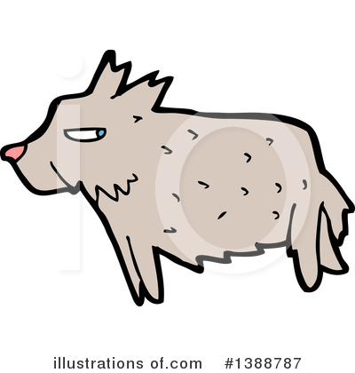 Royalty-Free (RF) Wolf Clipart Illustration by lineartestpilot - Stock Sample #1388787