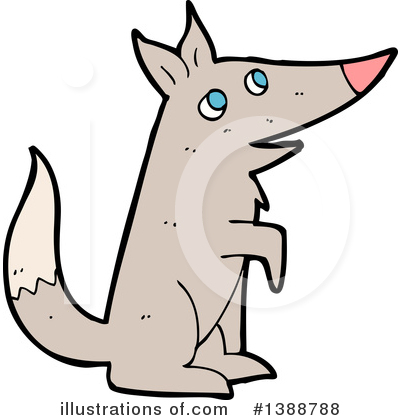Royalty-Free (RF) Wolf Clipart Illustration by lineartestpilot - Stock Sample #1388788