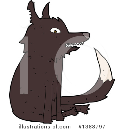 Royalty-Free (RF) Wolf Clipart Illustration by lineartestpilot - Stock Sample #1388797