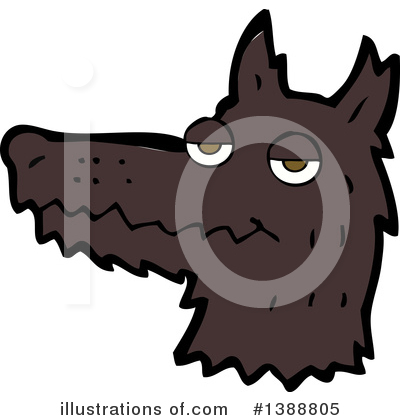 Royalty-Free (RF) Wolf Clipart Illustration by lineartestpilot - Stock Sample #1388805