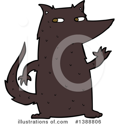 Royalty-Free (RF) Wolf Clipart Illustration by lineartestpilot - Stock Sample #1388806