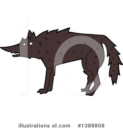 Royalty-Free (RF) Wolf Clipart Illustration by lineartestpilot - Stock Sample #1388808
