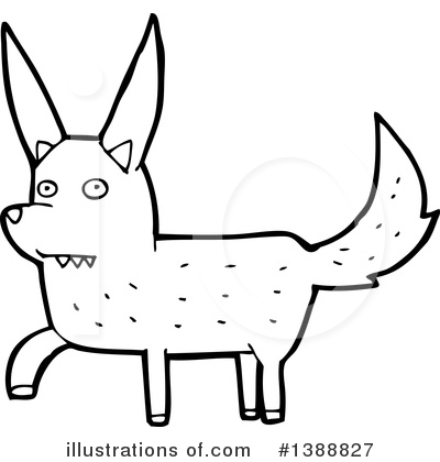 Royalty-Free (RF) Wolf Clipart Illustration by lineartestpilot - Stock Sample #1388827