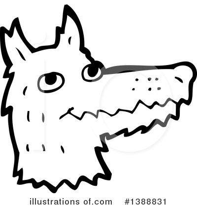 Royalty-Free (RF) Wolf Clipart Illustration by lineartestpilot - Stock Sample #1388831