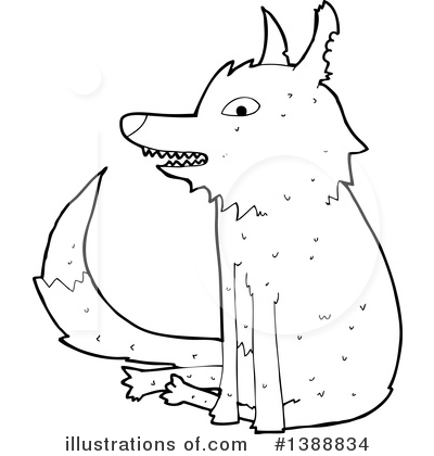 Royalty-Free (RF) Wolf Clipart Illustration by lineartestpilot - Stock Sample #1388834
