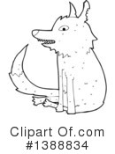 Wolf Clipart #1388834 by lineartestpilot