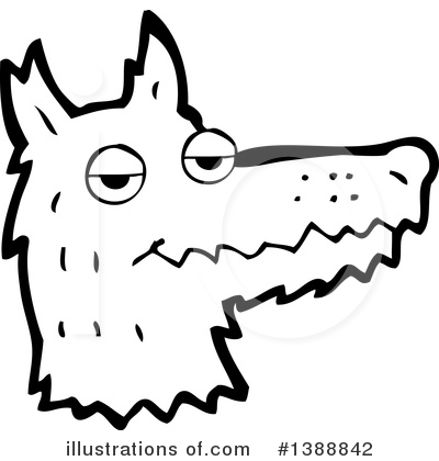Royalty-Free (RF) Wolf Clipart Illustration by lineartestpilot - Stock Sample #1388842