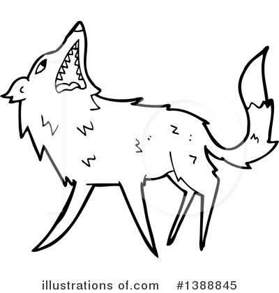 Royalty-Free (RF) Wolf Clipart Illustration by lineartestpilot - Stock Sample #1388845