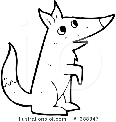 Royalty-Free (RF) Wolf Clipart Illustration by lineartestpilot - Stock Sample #1388847