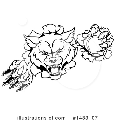 Royalty-Free (RF) Wolf Clipart Illustration by AtStockIllustration - Stock Sample #1483107