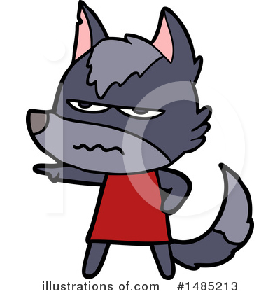 Royalty-Free (RF) Wolf Clipart Illustration by lineartestpilot - Stock Sample #1485213