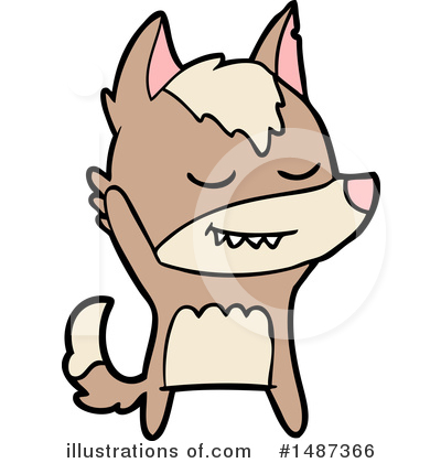 Royalty-Free (RF) Wolf Clipart Illustration by lineartestpilot - Stock Sample #1487366