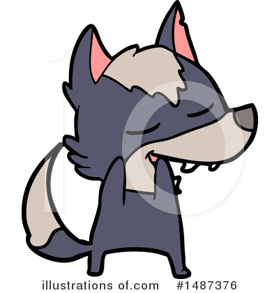 Royalty-Free (RF) Wolf Clipart Illustration by lineartestpilot - Stock Sample #1487376