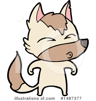 Royalty-Free (RF) Wolf Clipart Illustration by lineartestpilot - Stock Sample #1487377