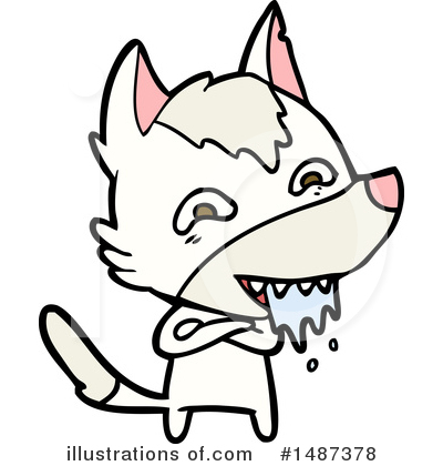 Royalty-Free (RF) Wolf Clipart Illustration by lineartestpilot - Stock Sample #1487378