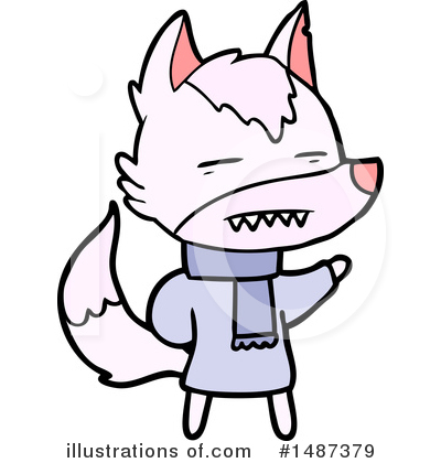 Royalty-Free (RF) Wolf Clipart Illustration by lineartestpilot - Stock Sample #1487379