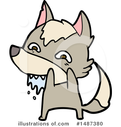 Royalty-Free (RF) Wolf Clipart Illustration by lineartestpilot - Stock Sample #1487380