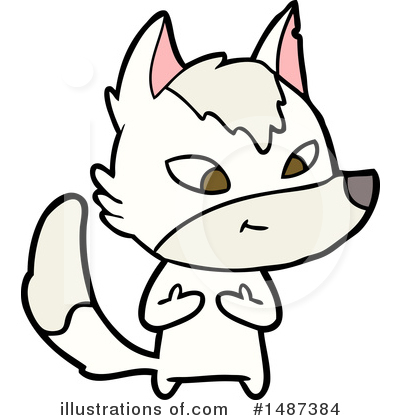 Royalty-Free (RF) Wolf Clipart Illustration by lineartestpilot - Stock Sample #1487384