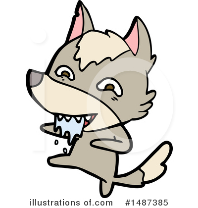 Royalty-Free (RF) Wolf Clipart Illustration by lineartestpilot - Stock Sample #1487385