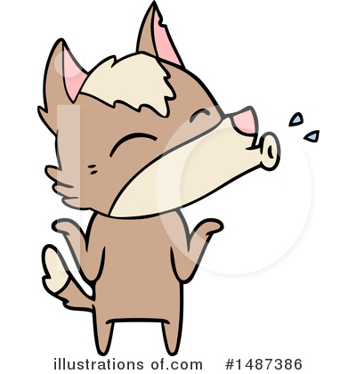 Royalty-Free (RF) Wolf Clipart Illustration by lineartestpilot - Stock Sample #1487386