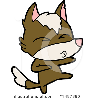Royalty-Free (RF) Wolf Clipart Illustration by lineartestpilot - Stock Sample #1487390