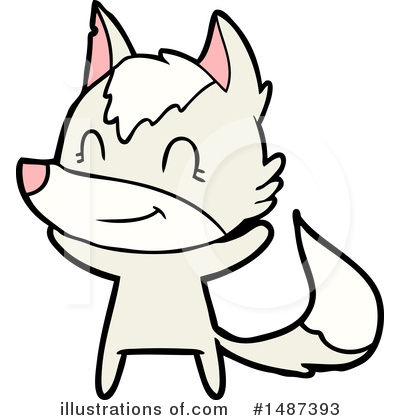 Royalty-Free (RF) Wolf Clipart Illustration by lineartestpilot - Stock Sample #1487393