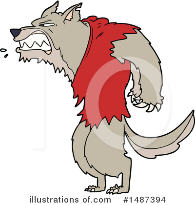 Royalty-Free (RF) Wolf Clipart Illustration by lineartestpilot - Stock Sample #1487394