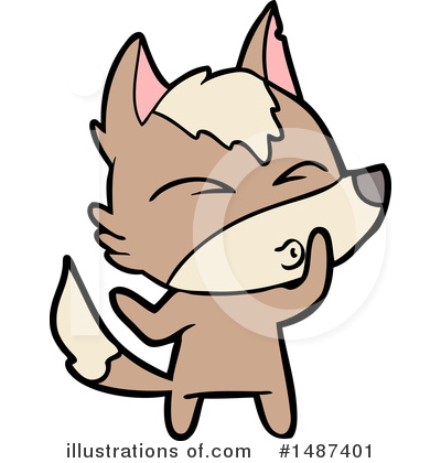Royalty-Free (RF) Wolf Clipart Illustration by lineartestpilot - Stock Sample #1487401